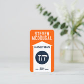 ミニマルプロフェッショナルツールのロゴ名刺 名刺 (スタンド正面)