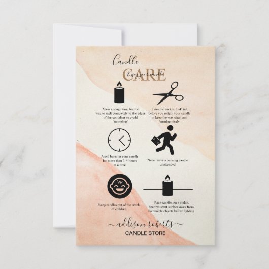 ミニマルプロフェッショナルテラコタ気にロ感謝していック サンキューカード (正面)