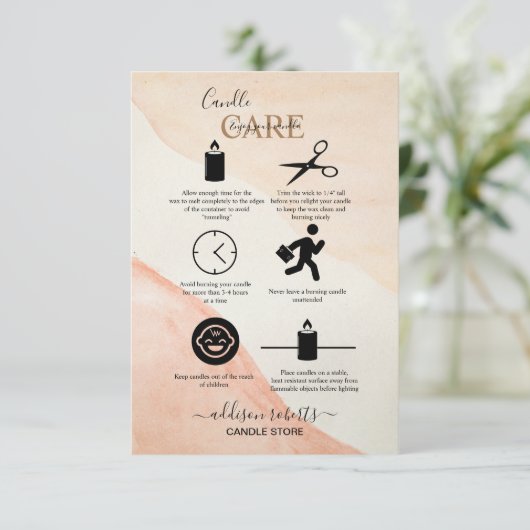 ミニマルプロフェッショナルテラコタ気にロ感謝していック サンキューカード (スタンド正面)