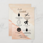 ミニマルプロフェッショナルテラコタ気にロ感謝していック サンキューカード (正面/裏面)