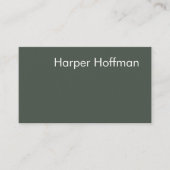 ミニマルプロフェッショナルネイビーグリーンビジネスカード 名刺 (正面)