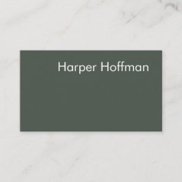 ミニマルプロフェッショナルネイビーグリーンビジネスカード 名刺