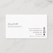 ミニマルプロフェッショナルバラ金ゴールド箔 名刺 (裏面)