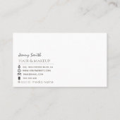 ミニマルプロフェッショナルバラ金ゴールド箔 名刺 (裏面)