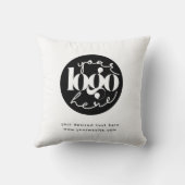 ミニマルプロフェッショナルビジネスカスタムロゴ クッション (裏面)