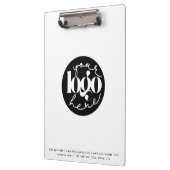 ミニマルプロフェッショナルビジネスカスタムロゴ クリップボード (左)