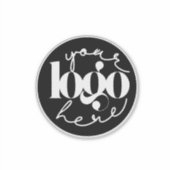 ミニマルプロフェッショナルビジネスカスタムロゴ シール (正面)