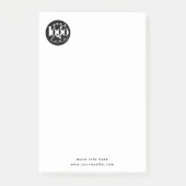 ミニマルプロフェッショナルビジネスカスタムロゴ ポストイット (正面)