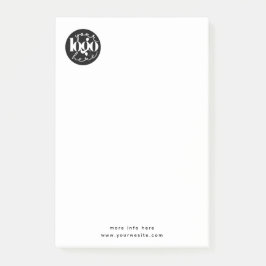 ミニマルプロフェッショナルビジネスカスタムロゴ ポストイット