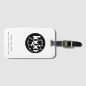 ミニマルプロフェッショナルビジネスカスタムロゴ ラゲッジタグ (正面横)