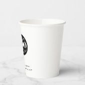 ミニマルプロフェッショナルビジネスカスタムロゴ 紙コップ (左)