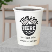 ミニマルプロフェッショナルビジネスロゴ紙カップ 紙コップ