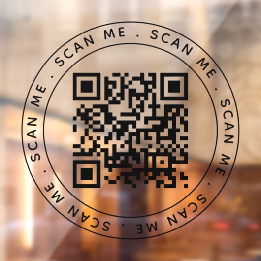 ミニマルプロフェッショナルビジネスロゴQRコード ウィンドウサイン (シート2)