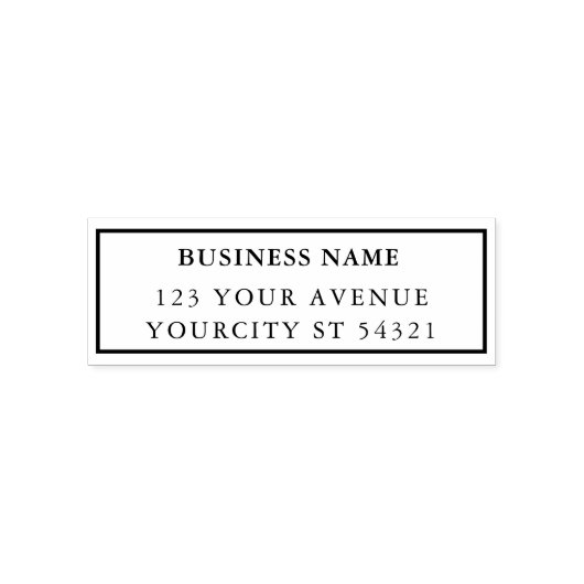 ミニマルプロフェッショナルビジネス差出人住所Se セルフインキングスタンプ (デザイン)