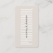 ミニマルプロフェッショナルフォトサンドシンプル 名刺 (正面)