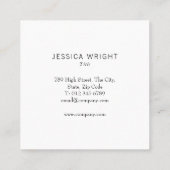 ミニマルプロフェッショナルブラシ鋼 スクエア名刺 (裏面)