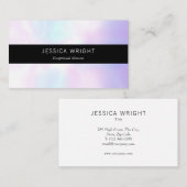 ミニマルプロフェッショナルブラシ鋼 名刺 (正面/裏面)