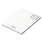 ミニマルプロフェッショナルブラックドットフレームビジネス ノートパッド (回転)