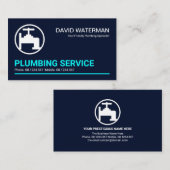 ミニマルプロフェッショナルブルーライン配管 名刺 (正面/裏面)