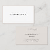 ミニマルプロフェッショナルプエレガントラお洒落イントップ 名刺 (正面/裏面)