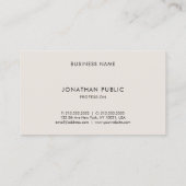ミニマルプロフェッショナルプエレガントラお洒落イントップ 名刺 (裏面)