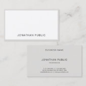 ミニマルプロフェッショナルプエレガントラ頭が切れるイントレンディー 名刺 (正面/裏面)