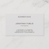 ミニマルプロフェッショナルプエレガントラ頭が切れるイントレンディー 名刺 (裏面)