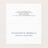 ミニマルプロフェッショナルプレミアムリネンツーサイド 名刺 (外部フラット)