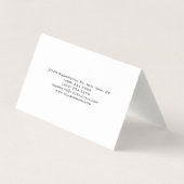 ミニマルプロフェッショナルプレミアムリネンツーサイド 名刺 (裏面)