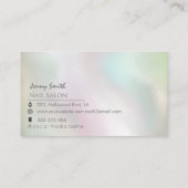 ミニマルプロフェッショナルホログラフィックネイルサロン 名刺 (裏面)