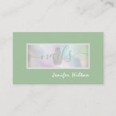 ミニマルプロフェッショナルホログラフィックネイルサロン 名刺 (正面)