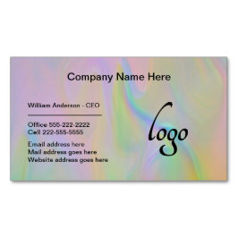 ミニマルプロフェッショナルホログラフィ企業のッフェイクク マグネット名刺