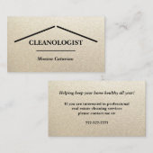 ミニマルプロフェッショナルホームクリーニング名刺 名刺 (正面/裏面)