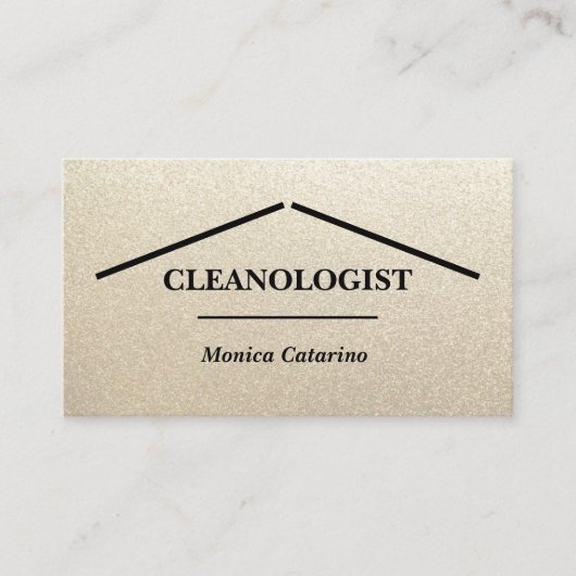 ミニマルプロフェッショナルホームクリーニング名刺 名刺 (正面)