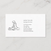ミニマルプロフェッショナルマッサージセラピスト 名刺 (裏面)