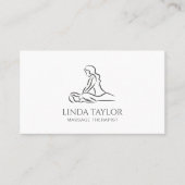 ミニマルプロフェッショナルマッサージセラピスト 名刺 (正面)