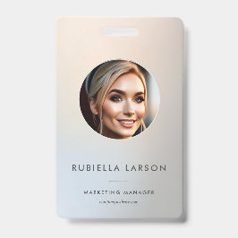 ミニマルプロフェッショナルマーケティングフォトシルバー バッジ