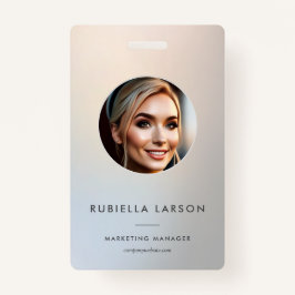 ミニマルプロフェッショナルマーケティングフォトシルバー バッジ