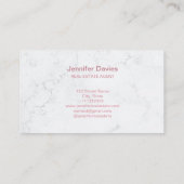 ミニマルプロフェッショナルマーブルエテ実在ステートエージェント 名刺 (裏面)