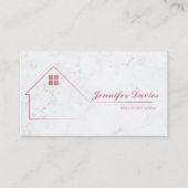 ミニマルプロフェッショナルマーブルエテ実在ステートエージェント 名刺 (正面)