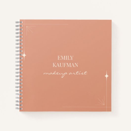 ミニマルプロフェッショナルメイクアップアーティストビジネス ノートブック (正面)