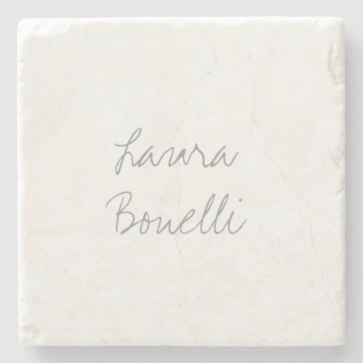 ミニマルプロフェッショナルモダンお名前 ストーンコースター (正面)