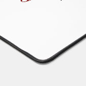 ミニマルプロフェッショナルモダンなプレーンな名前のタイトル デスクマット (コーナー)