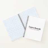 ミニマルプロフェッショナルモダンなプレーンな名前のタイトル ノートブック (内部)