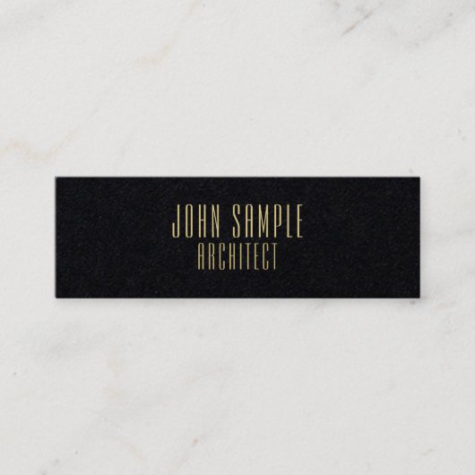 ミニマルプロフェッショナルモダンアーキテクトLuxury スキニー名刺 (正面)