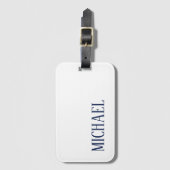 ミニマルプロフェッショナルモダンエレガント ラゲッジタグ (正面縦)