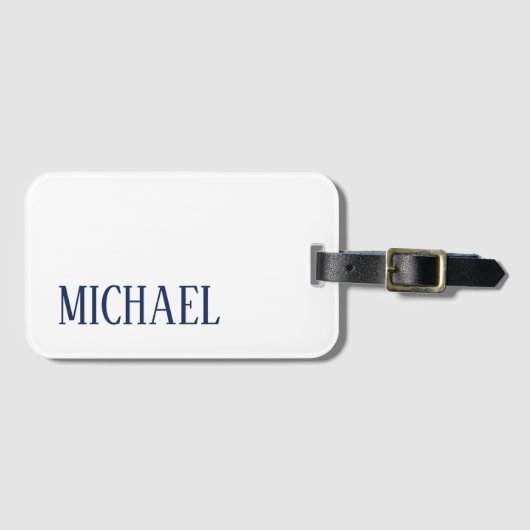 ミニマルプロフェッショナルモダンエレガント ラゲッジタグ (正面横)