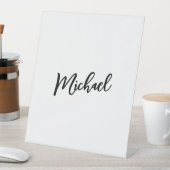 ミニマルプロフェッショナルモダンエレガント 台座サイン (インサイチュ)