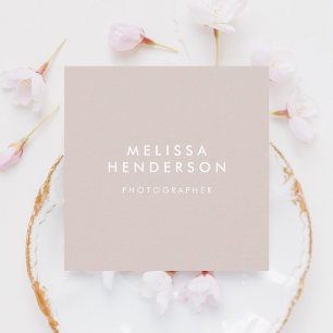 ミニマルプロフェッショナルモダンシャンパン スクエア名刺