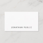 ミニマルプロフェッショナルモダンテンプレートエレガント 名刺 (正面)